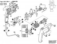 Bosch 0 601 139 061 Gbm 350 Drill 230 V / Eu Spare Parts